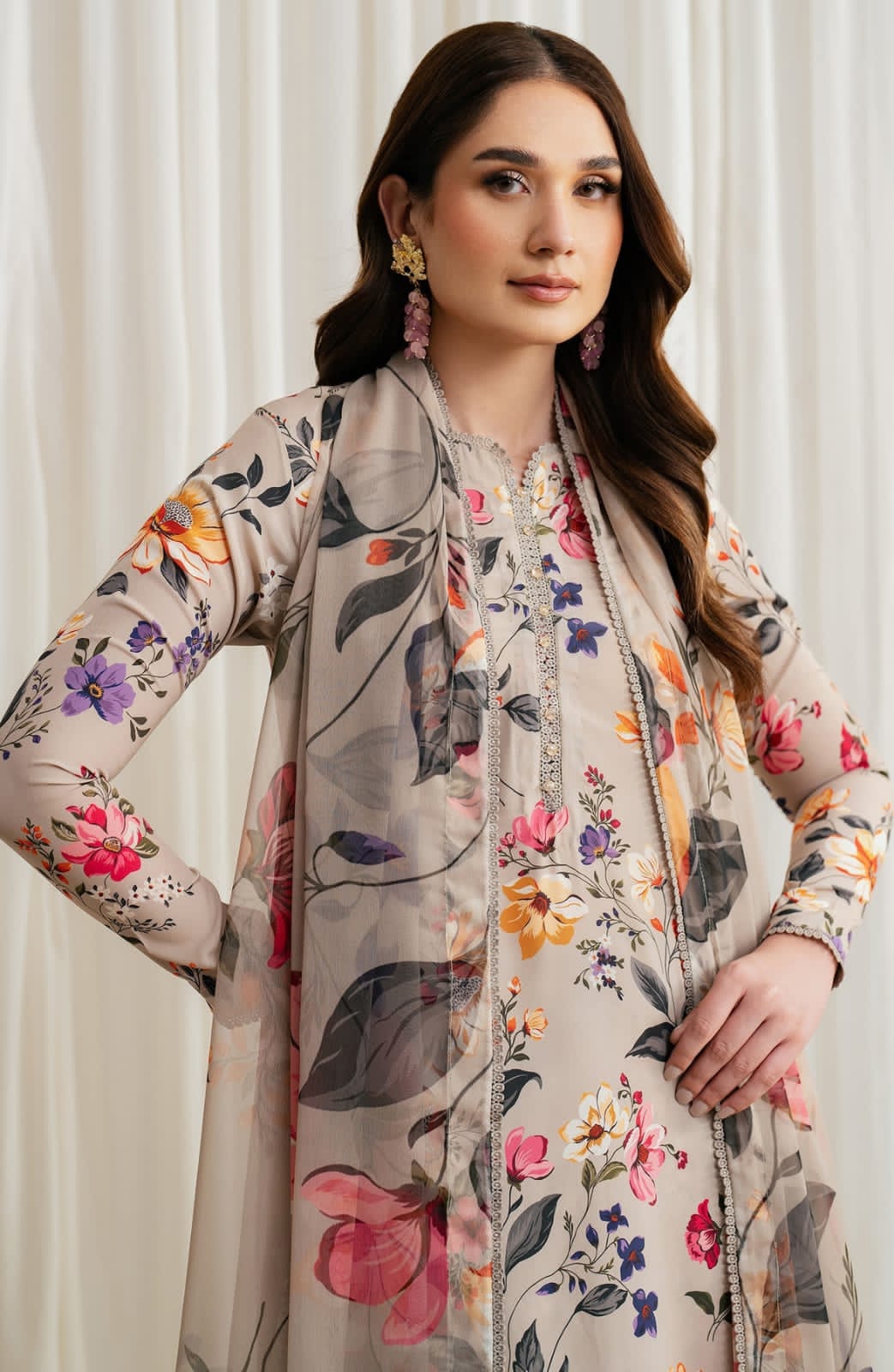 Swiss monal lawn 3 pc